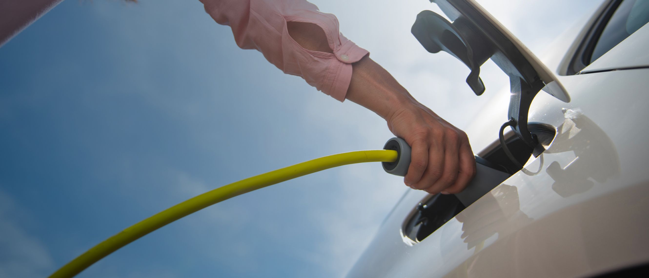 Person charging the car