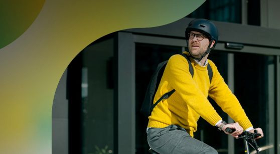 Uomo in bici