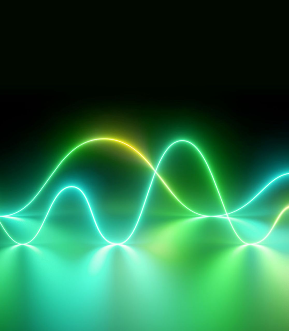 onde sonore di colroe verde
