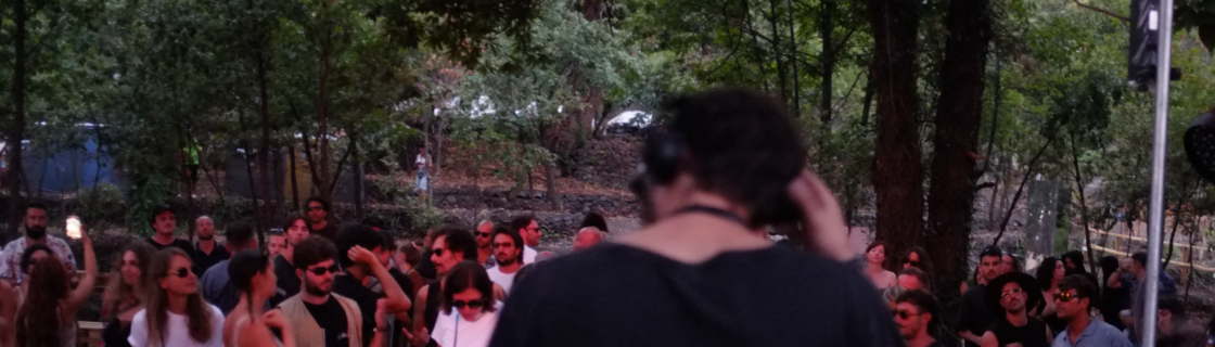 Dj con pubblico davanti