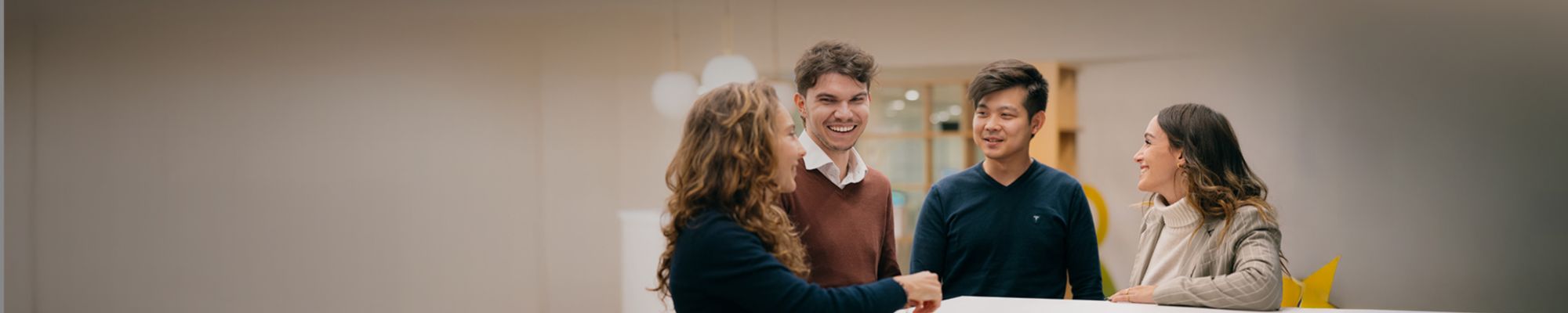 Boys and girls from the ZYBoard talking to each other