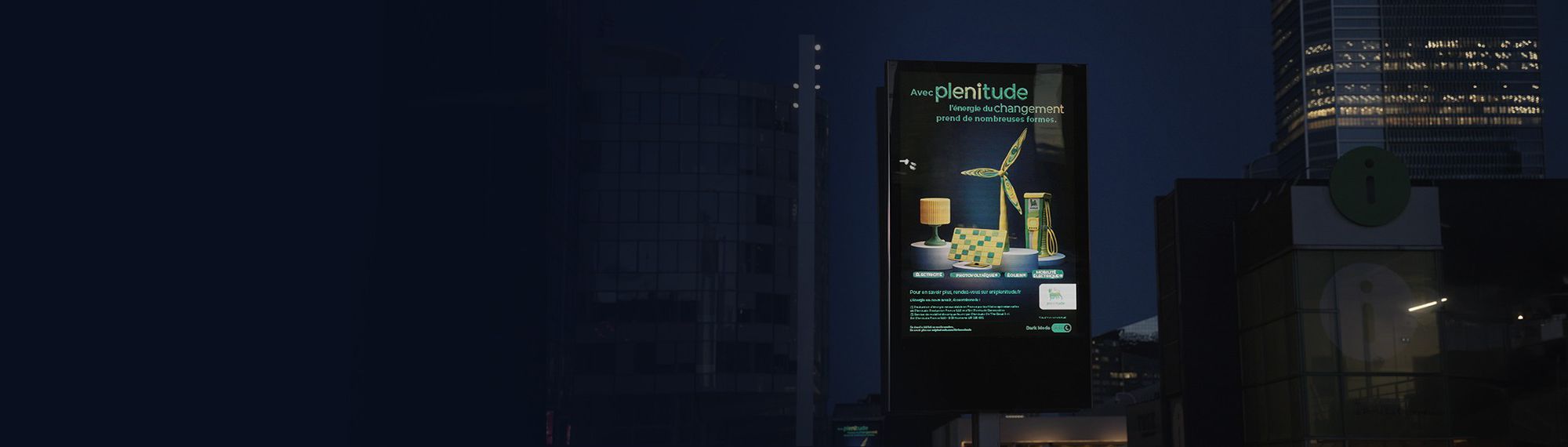 Led dark mode ads