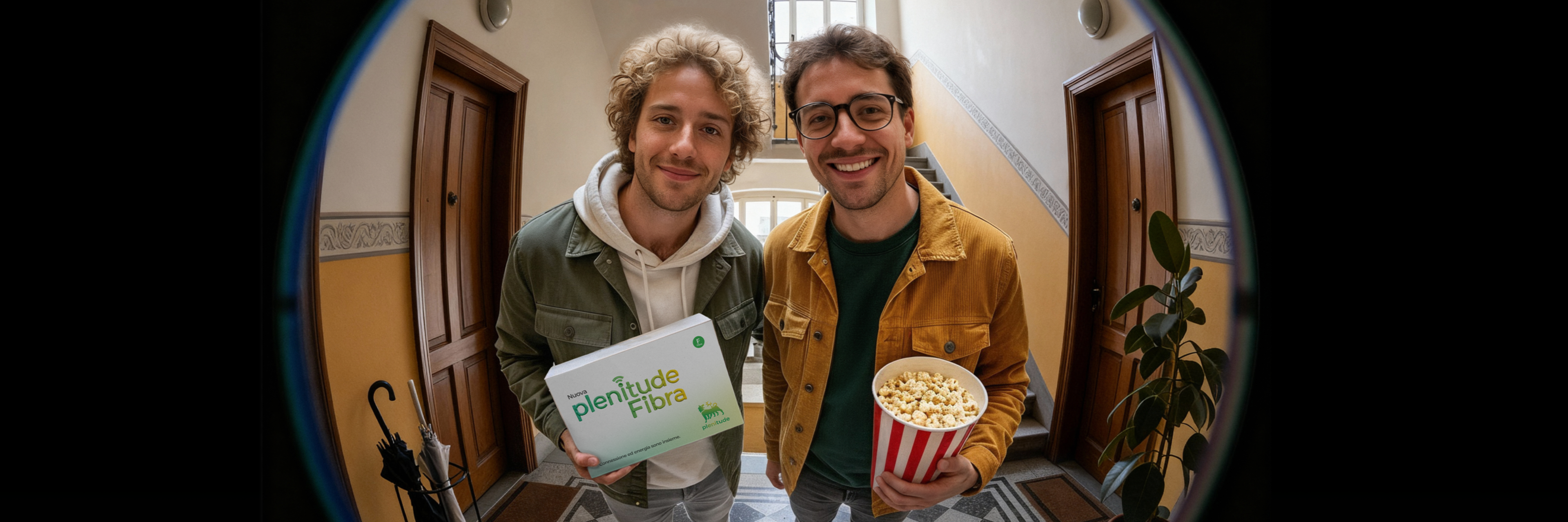 Persone davanti alla porta