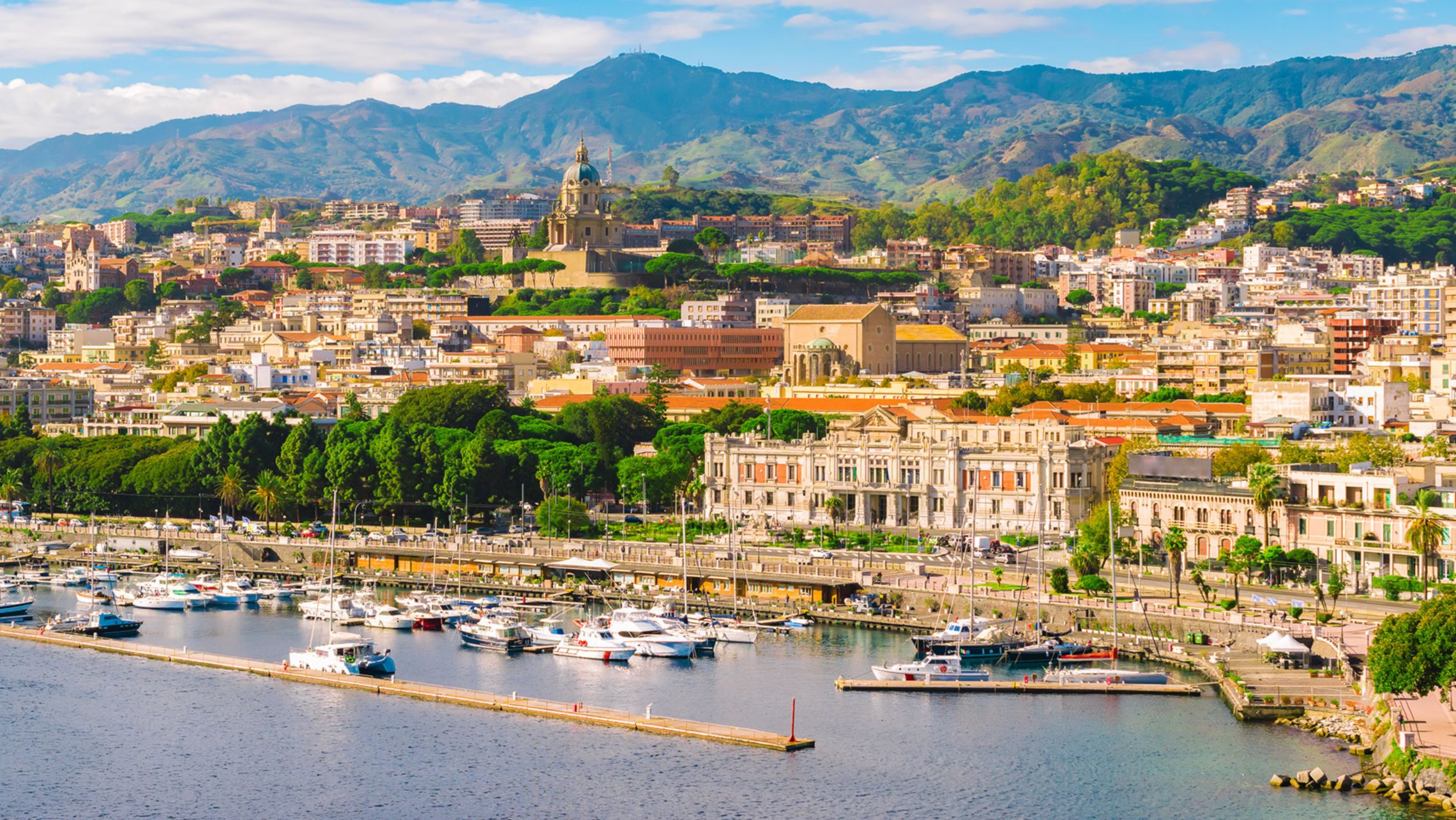 Harbor of Messina city