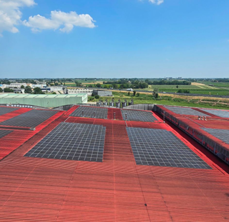 immagine impianto fotovoltaico stabilimento
