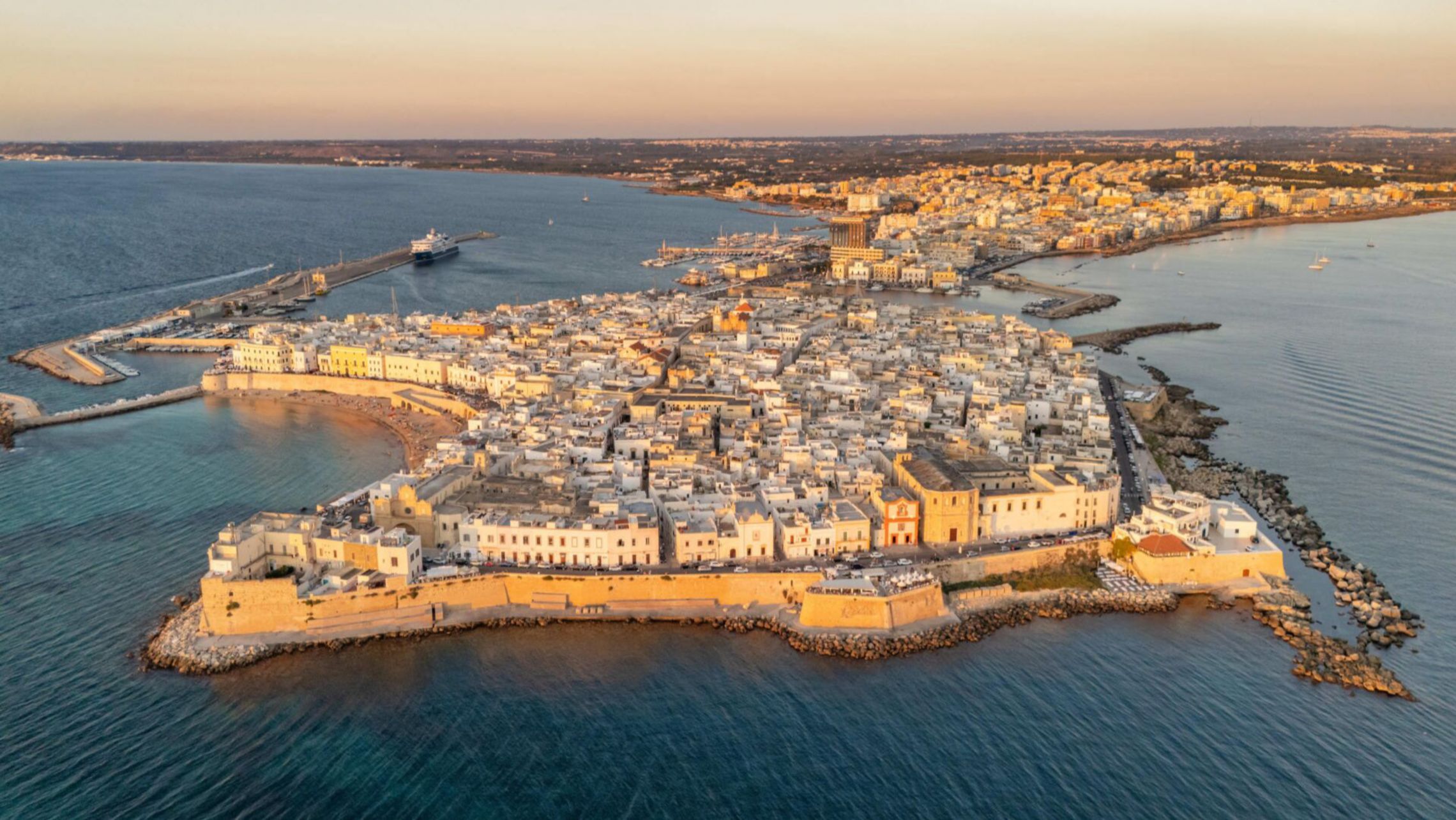 Vista aerea di Gallipoli
